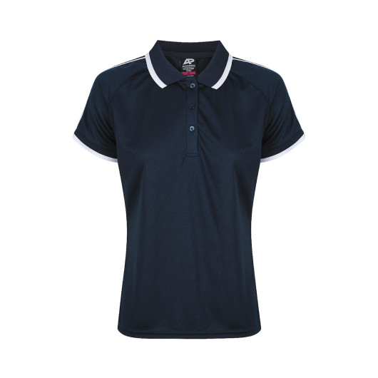 Bulimba Womens Polos Navy White